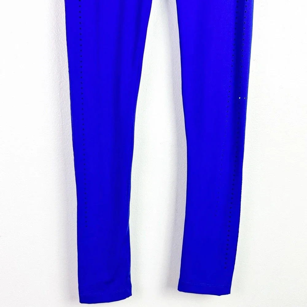 Gymshark Dry Laser Cut Leggings Blue XS Cobalt Royal Blue - Picture 4 of 11